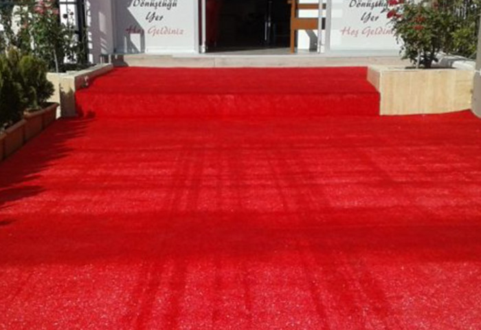 7mm Bordo Çim Halı